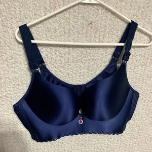 Navy Blue Push-up Bra Size 46C